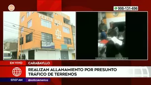 Allanamiento en Carabayllo. Foto y video: América Noticias