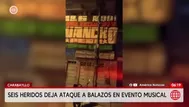 Carabayllo: Seis heridos tras ataque a balazos en evento musical