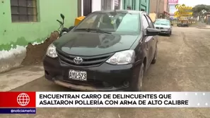 Carabayllo: hallan auto de delincuentes que asaltaron poller&iacute;a con fusil de guerra. Foto y video: Am&eacute;rica Noticias