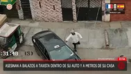 Carabayllo: taxista fue asesinado a metros de su casa