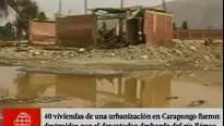 Casas quedaron destruidas.