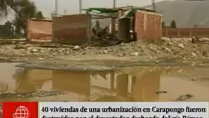 Casas quedaron destruidas.