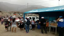 Damnificados por huaicos en Carapongo. Foto: Per&uacute;21