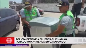 Capturan a delincuentes en Carapongo. América Noticias