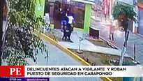 Atacan puesto de seguridad ciudadana.