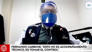 Fernando Carbone, ex ministro de Salud. Video: América