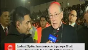 Cardenal Juan Luis Cipriani. América Noticias