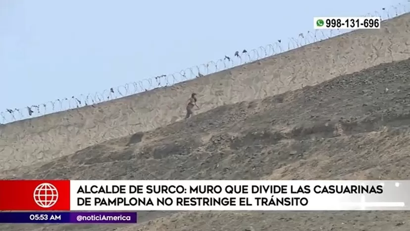 Carlos Bruce: Muro que divide Las Casuarinas de Pamplona no restringe el tránsito