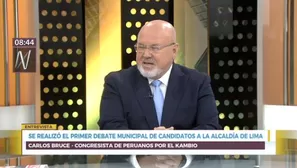 Carlos Bruce opinó en relación a las reformas propuestas por el Ejecutivo que serán debatidas en el Congreso. Foto: Canal N.