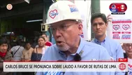 Carlos Bruce sostuvo que pago de USD 700 mil por Rutas de Lima es solo costo del arbitraje