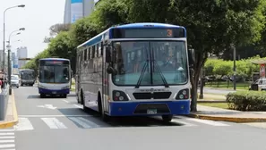 Bus del Corredor Azul. Foto: Andina. Video: Canal N