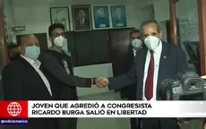 Carlos Ezeta: Joven que agredió al congresista Ricardo Burga fue liberado  - Noticias de liberado