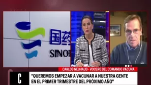 Carlos Neuhaus, vocero del Comando Vacuna. Cuarto Poder