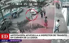 Carmen de la Legua: Mototaxista acuchilló a inspector de tránsito - Noticias de carmen-velarde