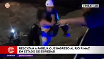 Rescate en el río Rímac. Foto y video: América Noticias