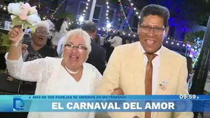 El Carnaval del Amor en el Callao: Más de 500 parejas contrajeron matrimonio - Foto y video: América Noticias