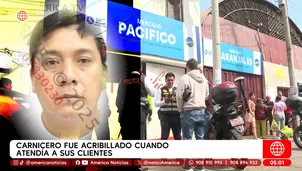 Carnicero fue acribillado cuando atendía a sus clientes en San Miguel. Foto y video: América Noticias