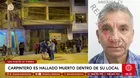 Carpintero es hallado muerto dentro de su taller en SMP