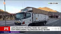 Adolescente frustró robo en la Carretera Central. Foto y video: América Noticias