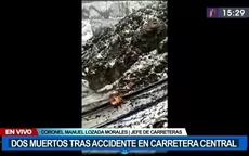 Carretera Central: Dos muertos y tres heridos tras accidente vehicular - Noticias de edicion-central