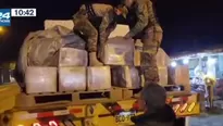 Las sospechosas cajas llamaron la atención de los efectivos policiales / Video: Canal N