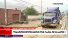 Carretera Central: Tránsito restringido por caída de huaico