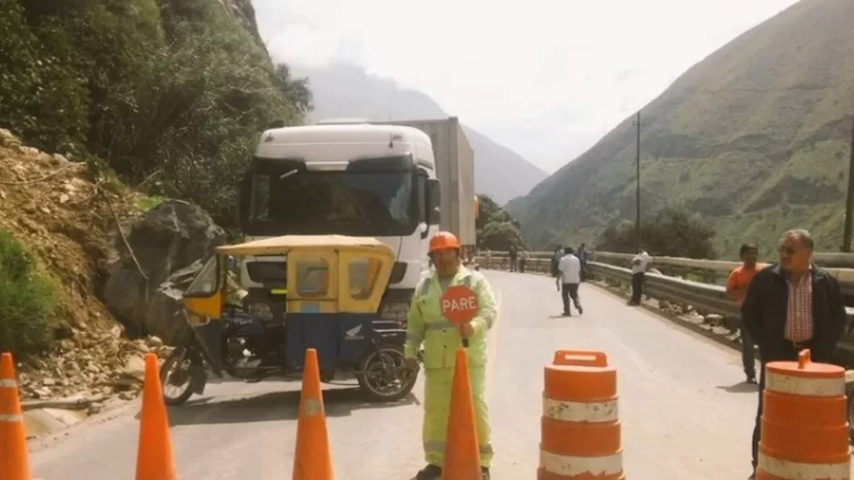 Tránsito restringido en Carretera Central. Foto: Agencia Andina