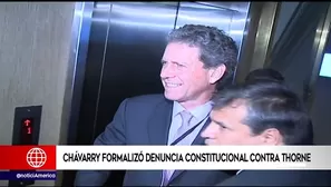 El fiscal de la Nación, Pedro Chávarry, formalizó denuncia constitucional contra Thorne.