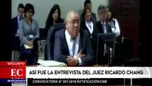 Juez  Ricardo Chang. América Noticias