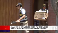 Allanaron 16 viviendas relacionadas a caso del Callao. Foto: América Noticias