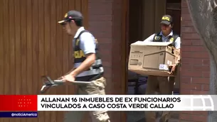 Allanaron 16 viviendas relacionadas a caso del Callao. Foto: América Noticias