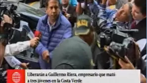 Liberarán a Guillermo Riera.