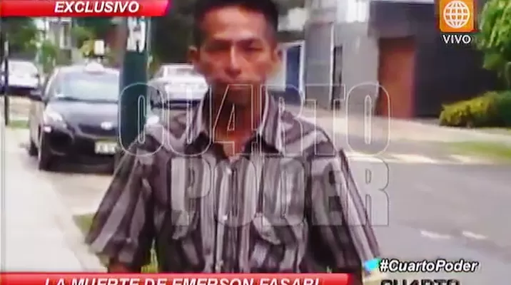 Emerson Fasabi. Captura: América Televisión Emerson Fasabi. Captura: América Televisión