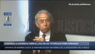 Caso esterilizaciones forzadas: Exministro Marino Costa se amparó en informes de la Defensoría