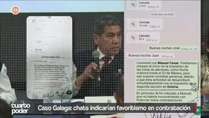 Fiscalía investiga red de favorecimiento tras descubrir mensajes entre altos funcionarios de la ONPE con Galaga. Video: Cuarto Poder