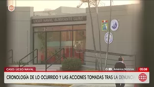 Caso Liceo Naval: Cronología de lo ocurrido y las acciones tras la denuncia. Foto y video: América Noticias