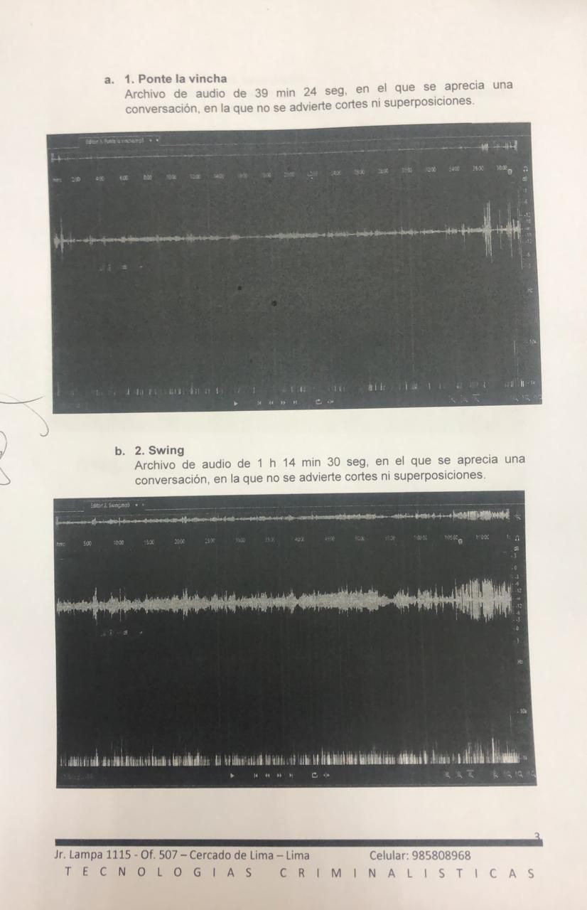 Caso Richard Swing: Peritaje preliminar señala que audios no fueron editados