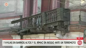 Casonas de Barrios Altos y el Rímac están en riesgo por sismos. Foto y video: América Noticias