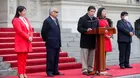 Castillo durante evento en el patio de Palacio de Gobierno: No me doblegarán