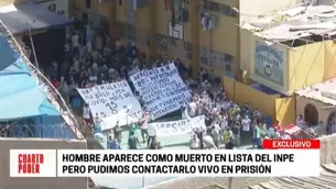 Ocurrió en el penal Castro Castro. Foto: Cuarto Poder