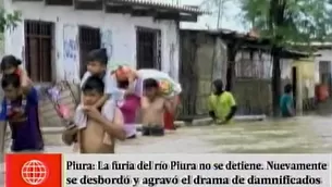 Desborde de río innundó Bajo Piura. América Noticias