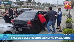 Falsos colectiveros mantenían en vilo a sus pasajeros, en su mayoría a mujeres / Fuente: Domingo al Día