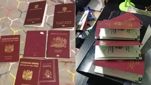 Capturaron a falsificadores de pasaportes. Foto: Andina