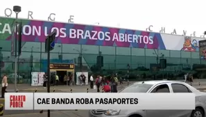 Cae banda que robaba pasaportes. Foto: América TV