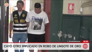Cayó otro implicado en robo de lingote de oro. Foto y video: Unidad de investigación