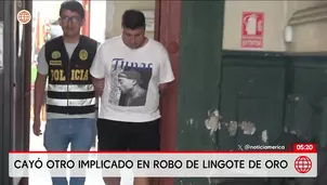 Cayó otro implicado en robo de lingote de oro. Foto y video: Unidad de investigación