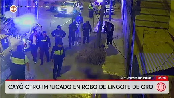 Cayó otro implicado en robo de lingote de oro. Foto: Unidad de investigación