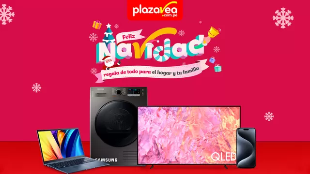 Celebra la Navidad con plazaVea: ¡Ofertas irresistibles en Tecnología, Línea blanca, Muebles y más!