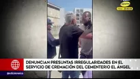 Cementerio El Ángel: Dos personas denunciaron que fueron a recoger las cenizas de sus fallecidos y les dieron urnas vacías. Video: América