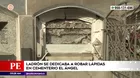 Cementerio El Ángel: Policía capturó a ladrón que robaba lápidas